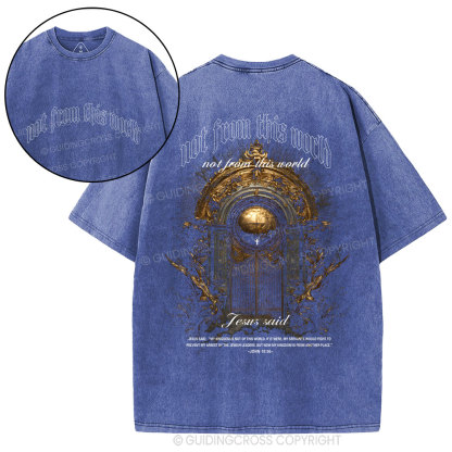 Not From This World Christian Washed T-Shirt