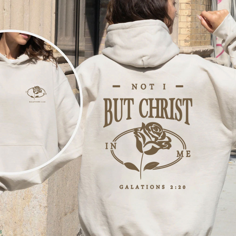 Not I But Christ Christian Fleece Hoodie Set