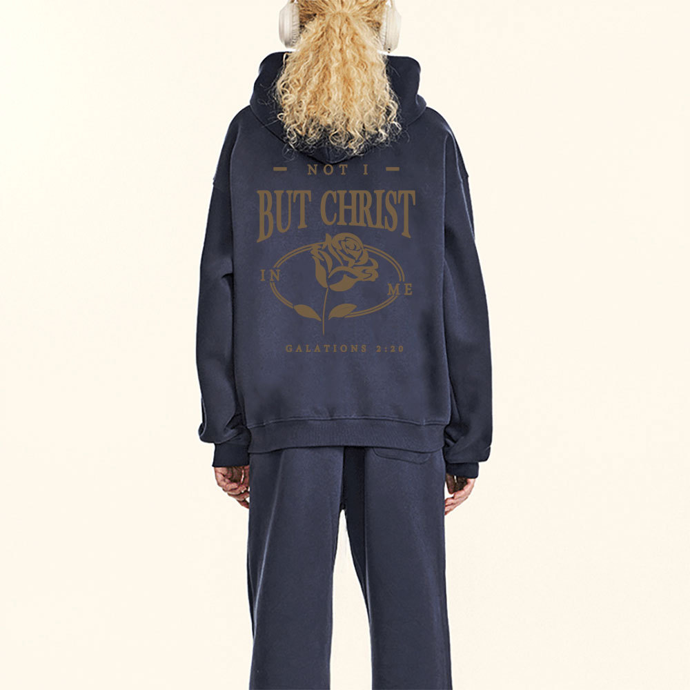 Not I But Christ Christian Fleece Hoodie Set