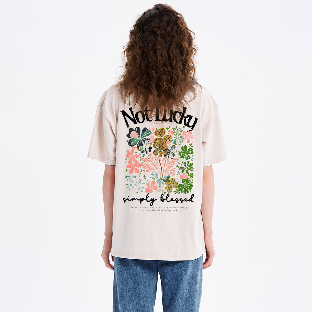 Not Lucky Chrsitian Washed T-Shirt
