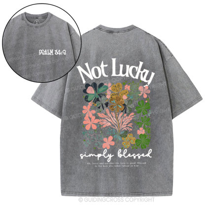 Not Lucky Chrsitian Washed T-Shirt