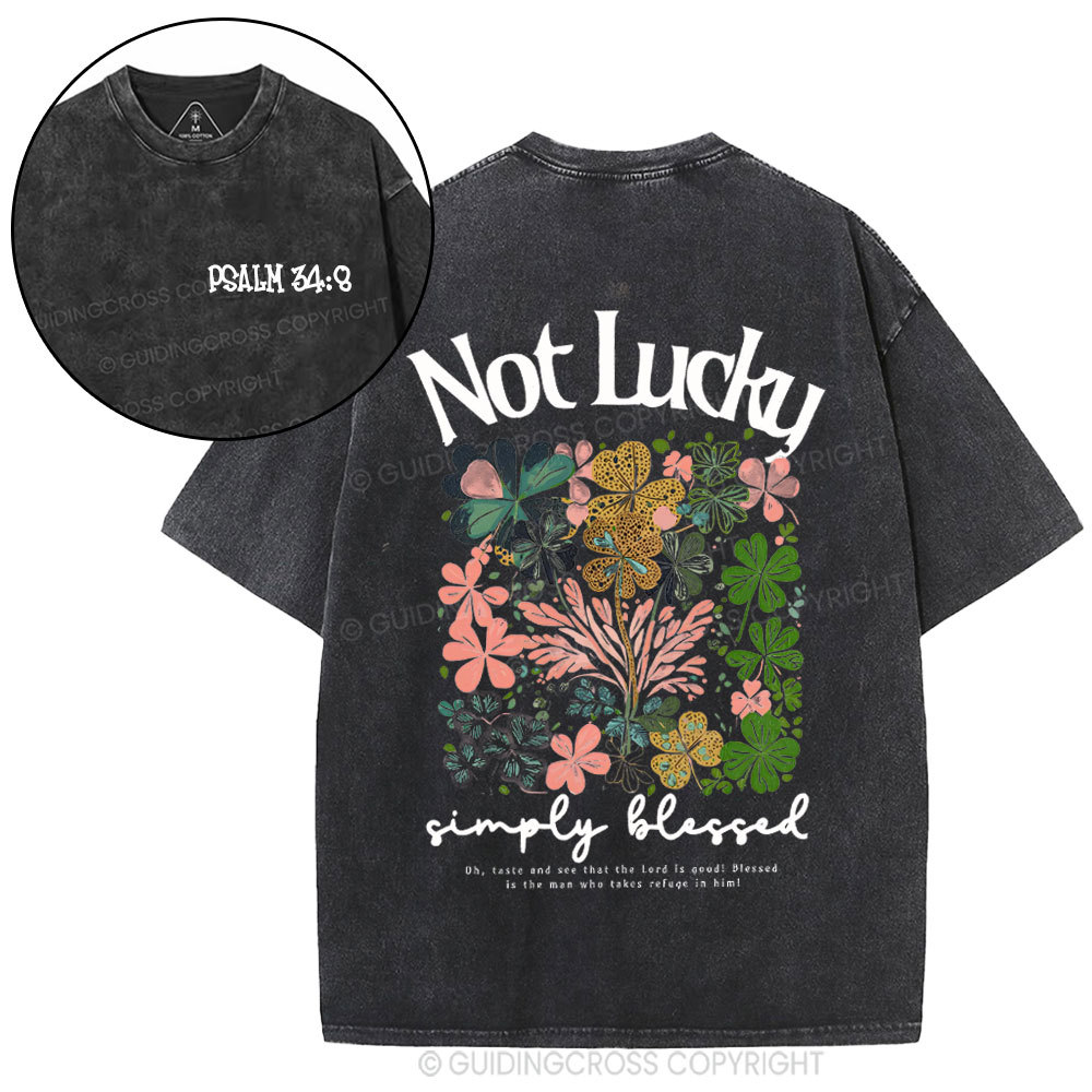 Not Lucky Chrsitian Washed T-Shirt