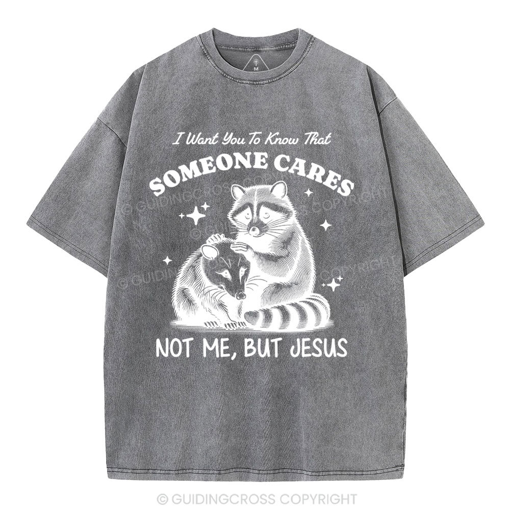 Not Me But Jesus Christian Washed T-Shirt