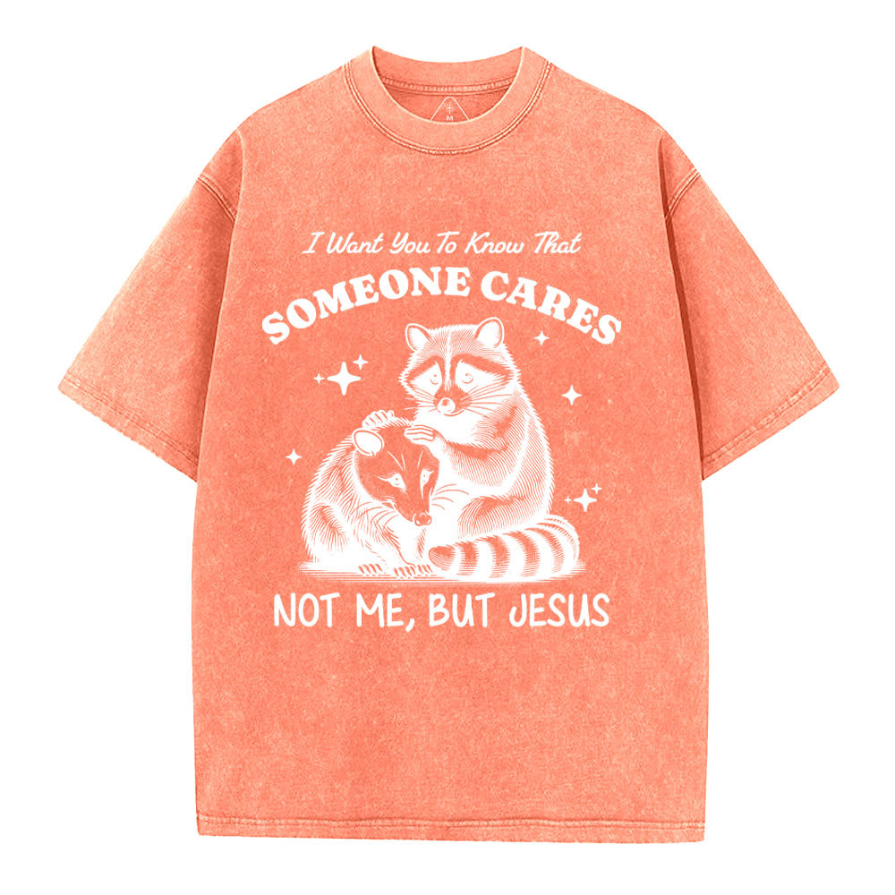 Not Me But Jesus Christian Washed T-Shirt