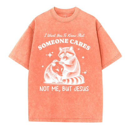 Not Me But Jesus Christian Washed T-Shirt