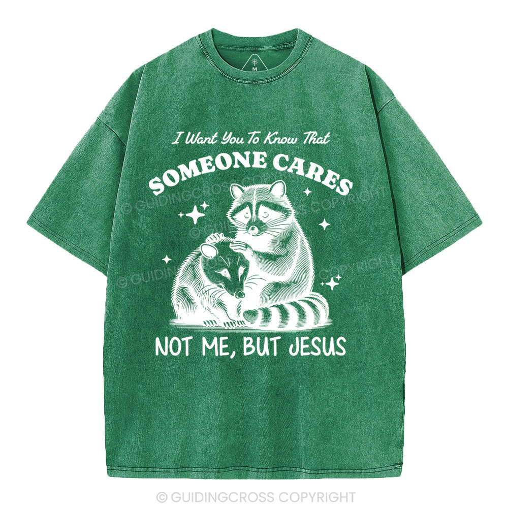 Not Me But Jesus Christian Washed T-Shirt