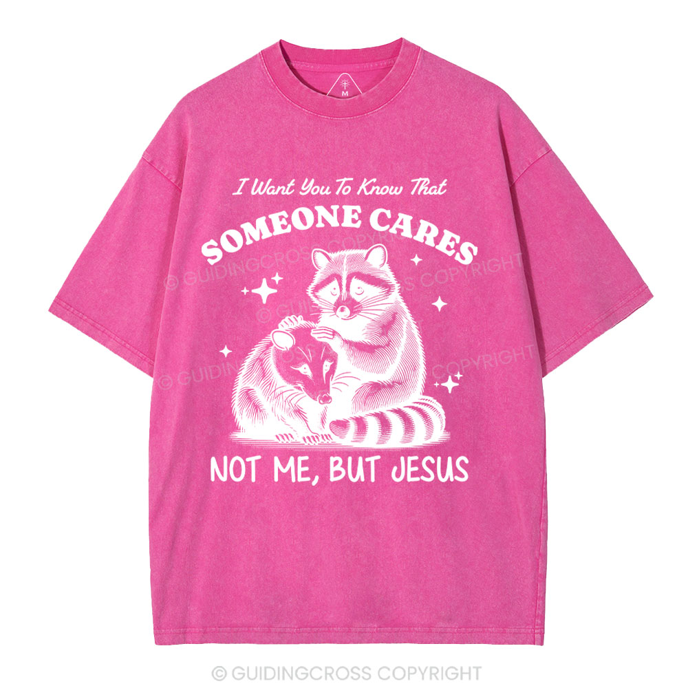 Not Me But Jesus Christian Washed T-Shirt