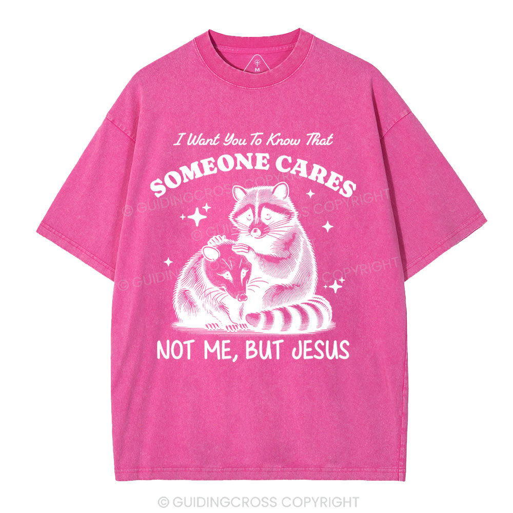 Not Me But Jesus Christian Washed T-Shirt