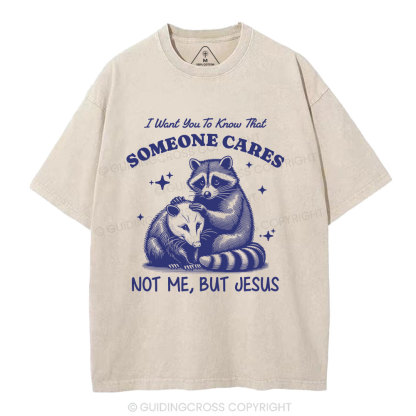 Not Me But Jesus Christian Washed T-Shirt