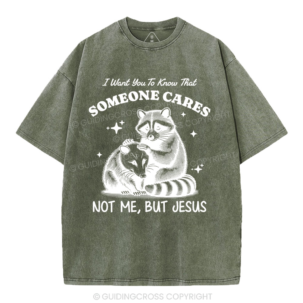 Not Me But Jesus Christian Washed T-Shirt