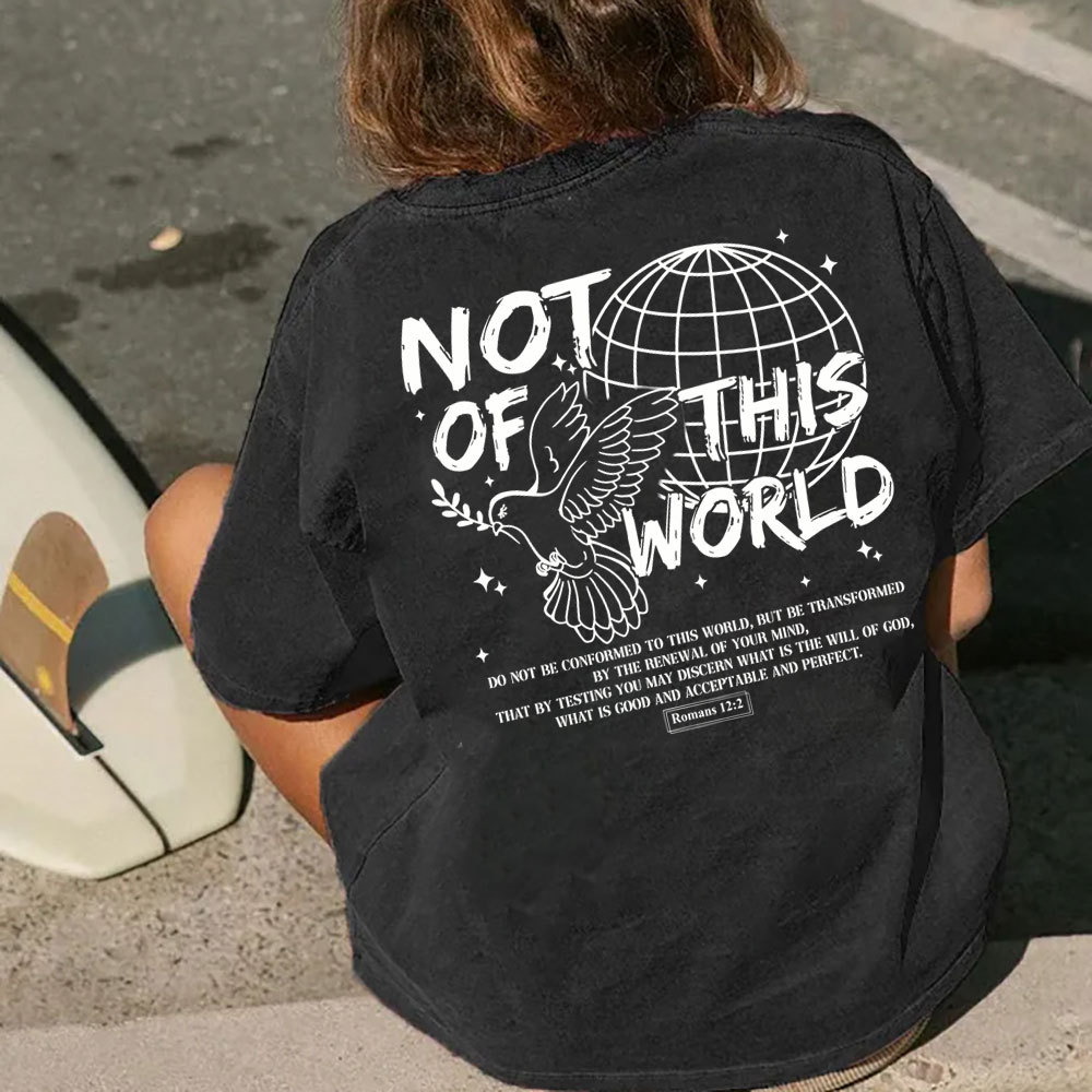 Not Of Thos World Christian Washed T-Shirt