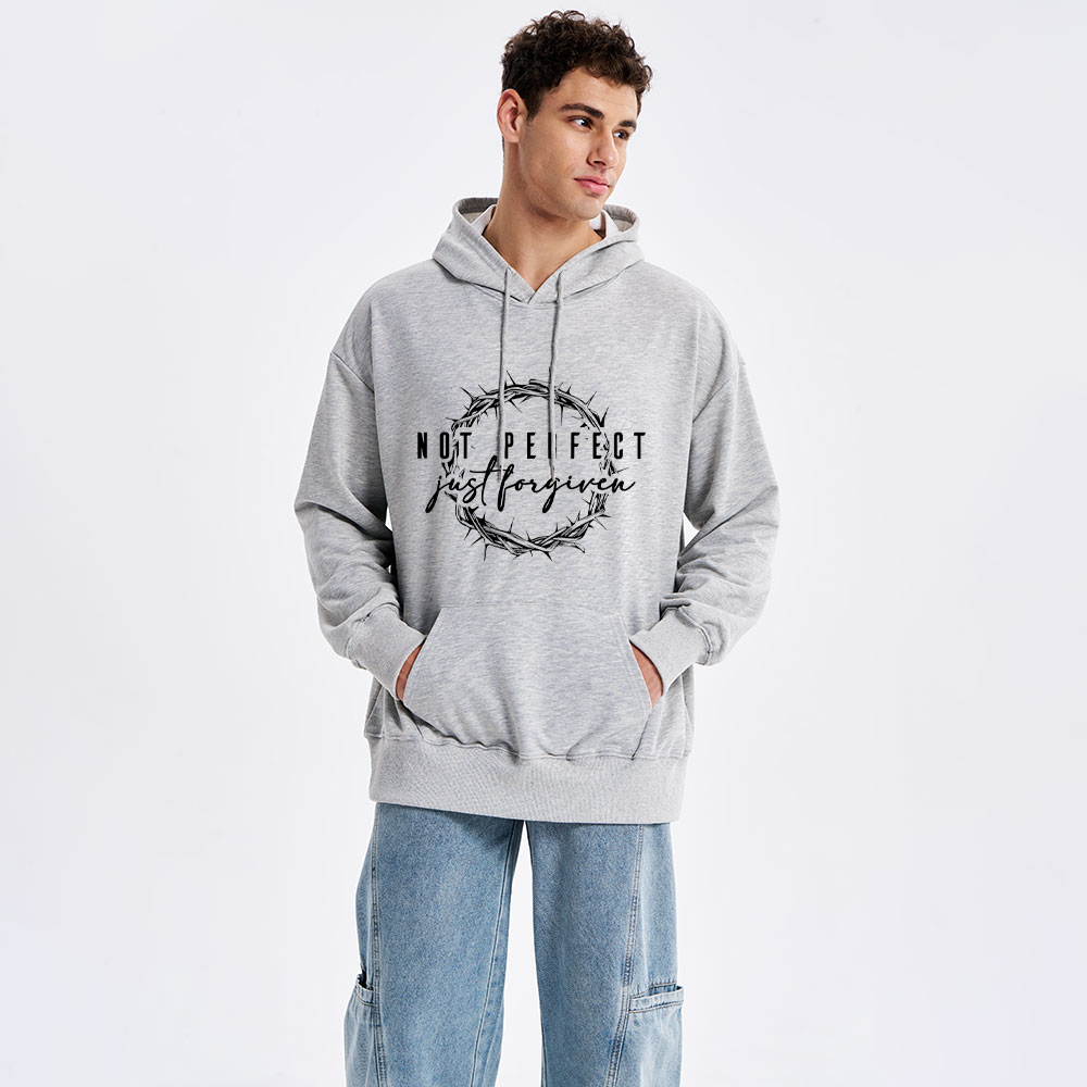 Not Perfect Just Forgiven Religious Hoodie