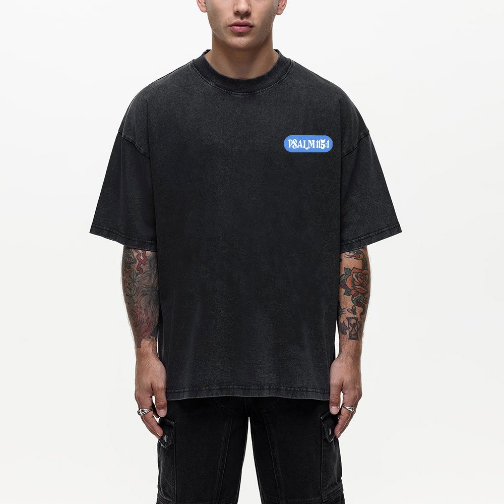 Not To Us Lord But To Your Name Christian Washed T-Shirt