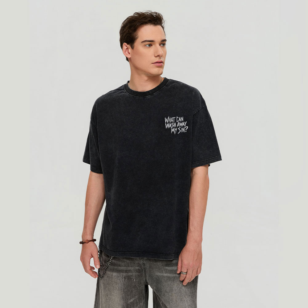 Nothing But The Blood Of Jesus Christian Washed T-Shirt