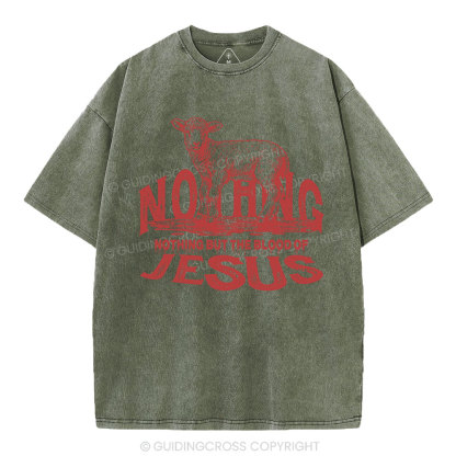 Nothing But The Blood Of Jesus Christian Washed T-Shirt