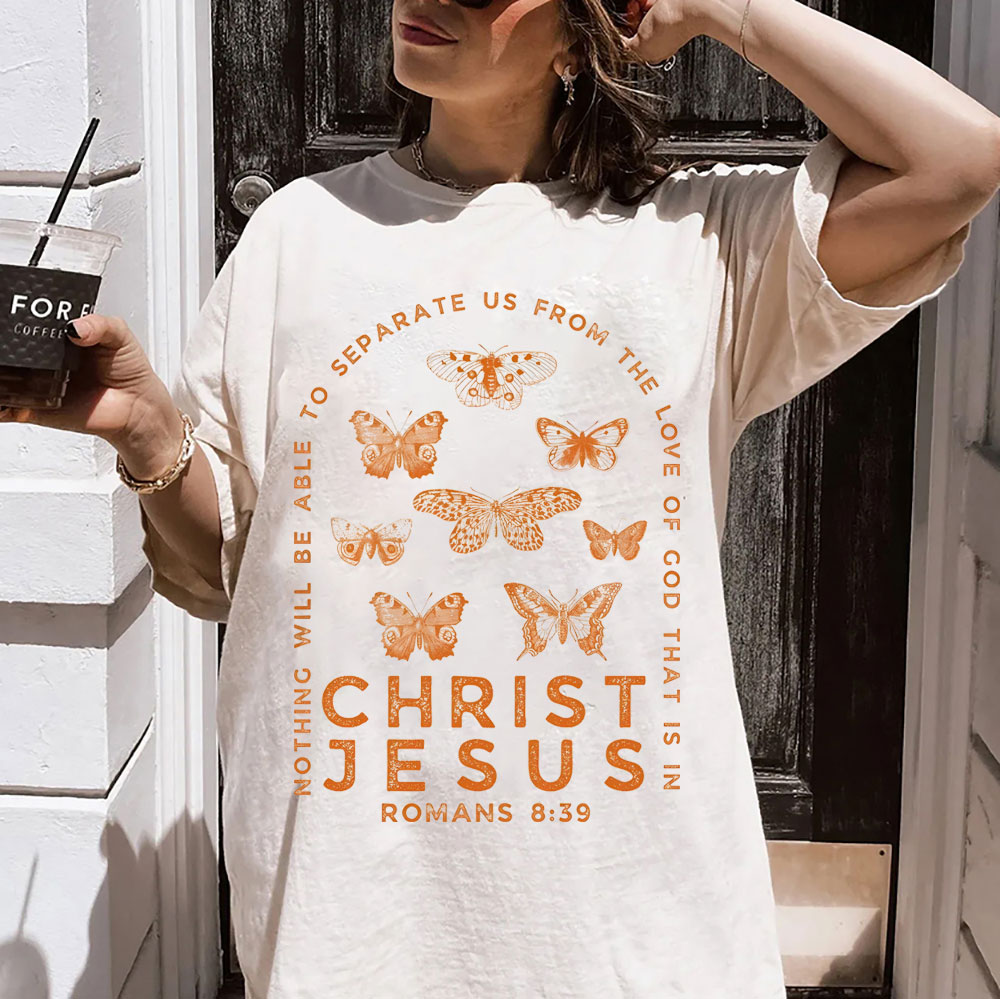 Nothing Will Be Able To Separate Us From The Love Of God Christian Washed T-Shirt