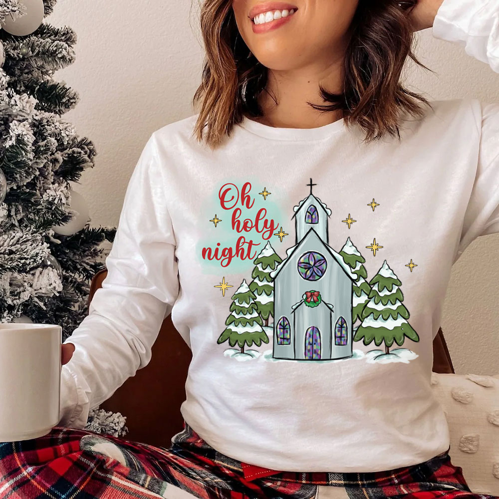 O Holy Night Christian Christmas T-Shirt