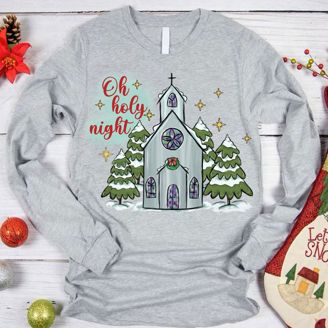 O Holy Night Christian Christmas T-Shirt
