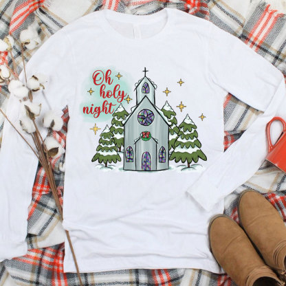 O Holy Night Christian Christmas T-Shirt