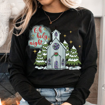 O Holy Night Christian Christmas T-Shirt