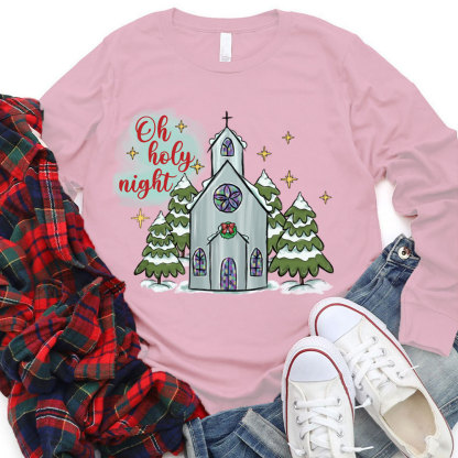 O Holy Night Christian Christmas T-Shirt