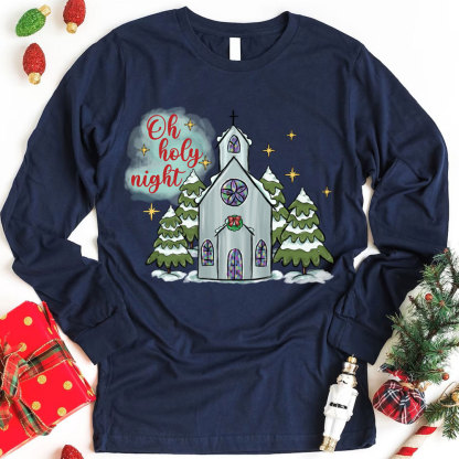 O Holy Night Christian Christmas T-Shirt