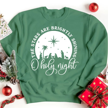 O Holy Night Nativity Christmas Sweatshirt