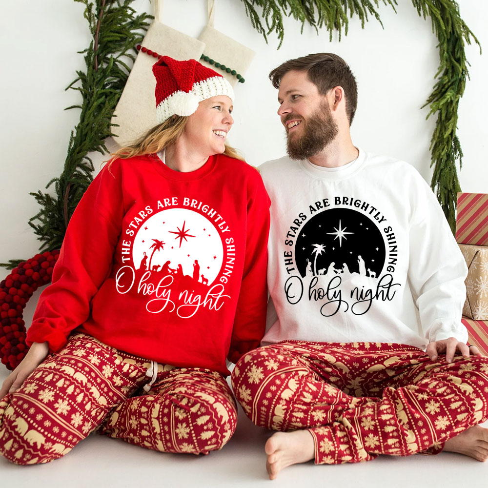O Holy Night Nativity Christmas Sweatshirt