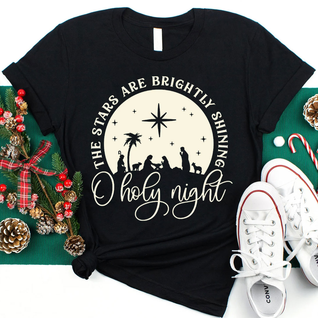 O Holy Night Shirt Cute Christmas T-Shirt