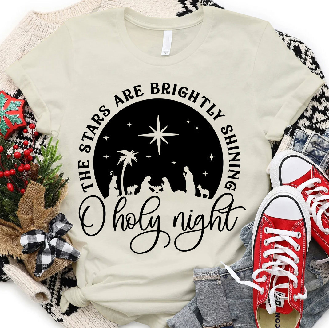 O Holy Night Shirt Cute Christmas T-Shirt
