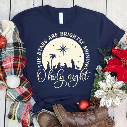 O Holy Night Shirt Cute Christmas T-Shirt
