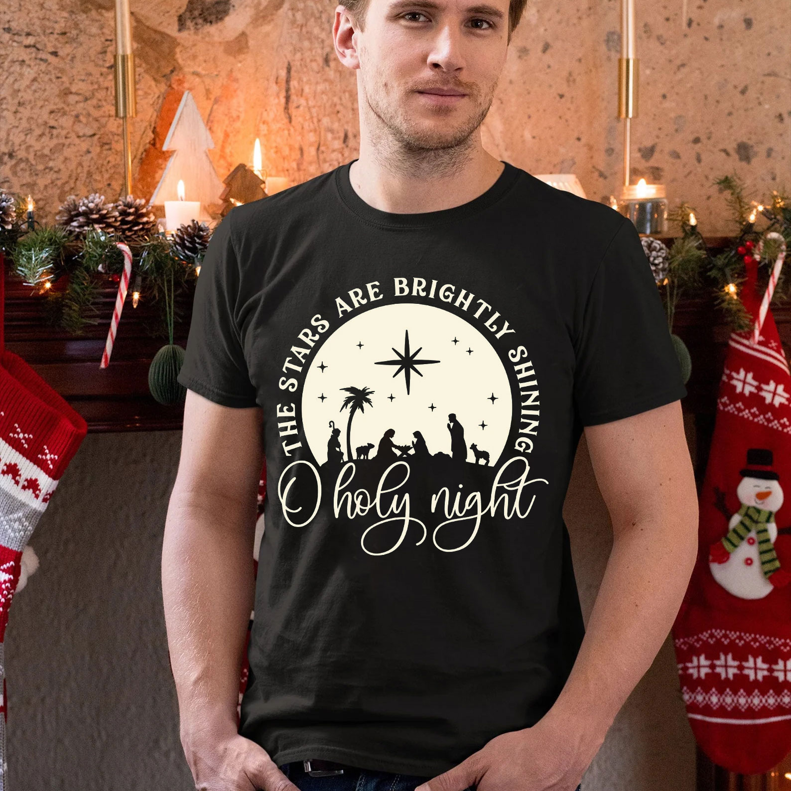 O Holy Night Shirt Cute Christmas T-Shirt