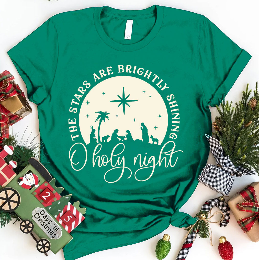 O Holy Night Shirt Cute Christmas T-Shirt
