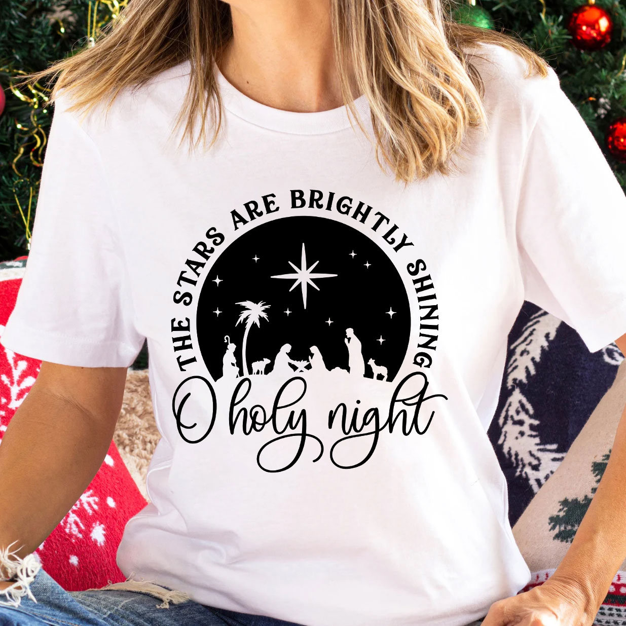O Holy Night Shirt Cute Christmas T-Shirt