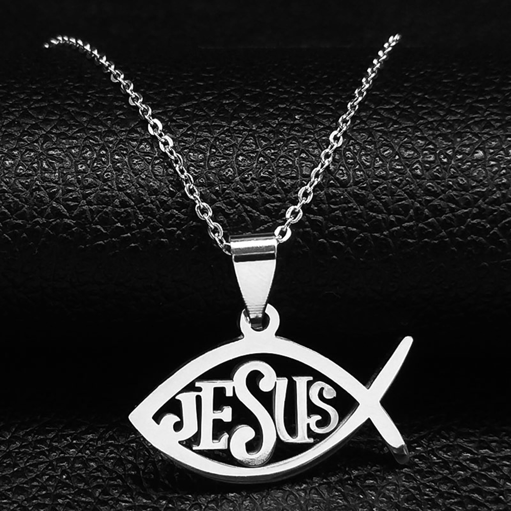 Jesus Fish Christian Necklace