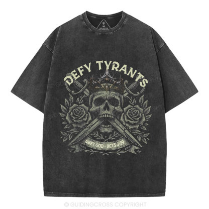 Obey God Chrisitian Washed T-Shirt