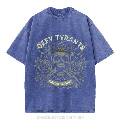 Obey God Chrisitian Washed T-Shirt