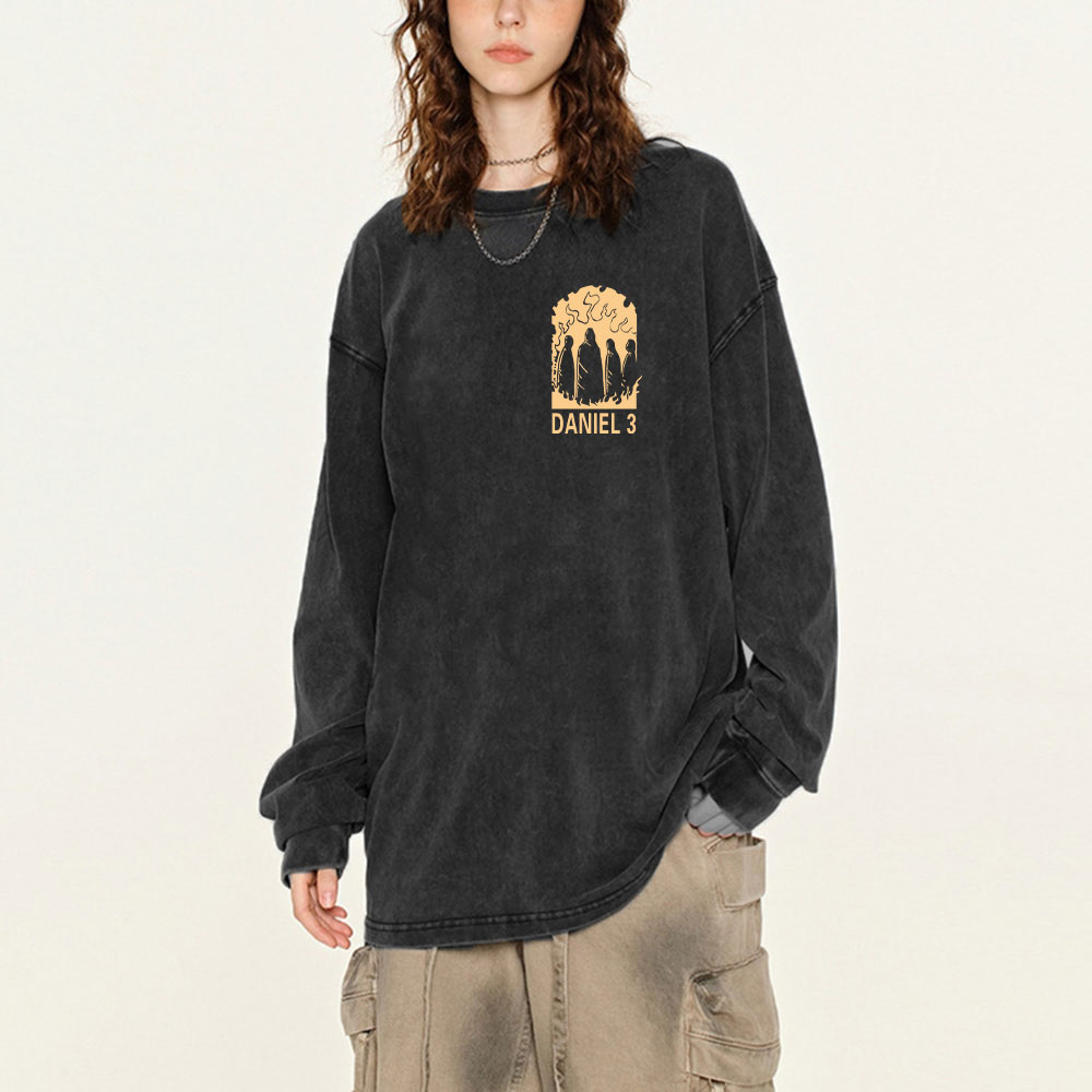 Obey God Over Man Washed Long Sleeve  T-Shirt