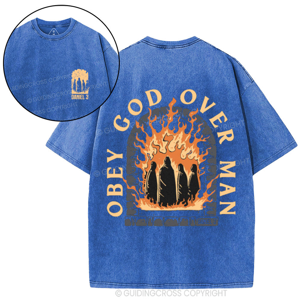 Obey God Over Man Washed T-Shirt