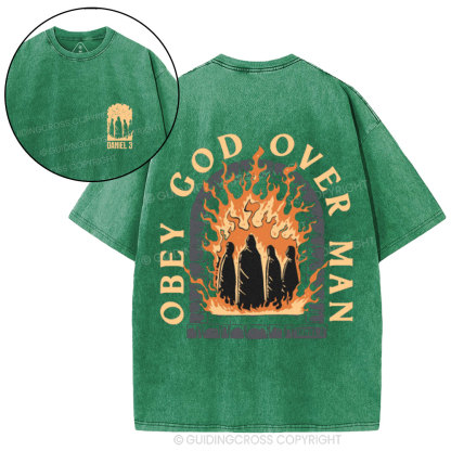 Obey God Over Man Washed T-Shirt
