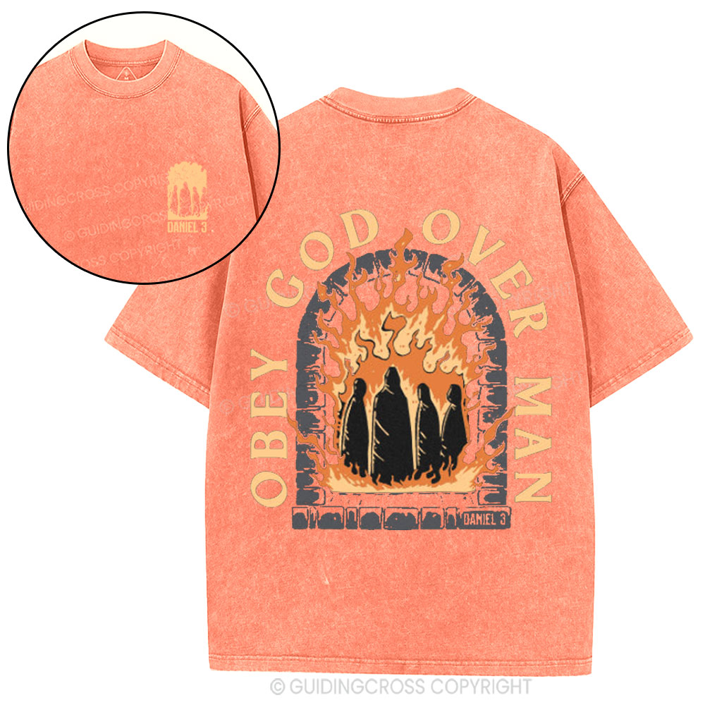 Obey God Over Man Washed T-Shirt