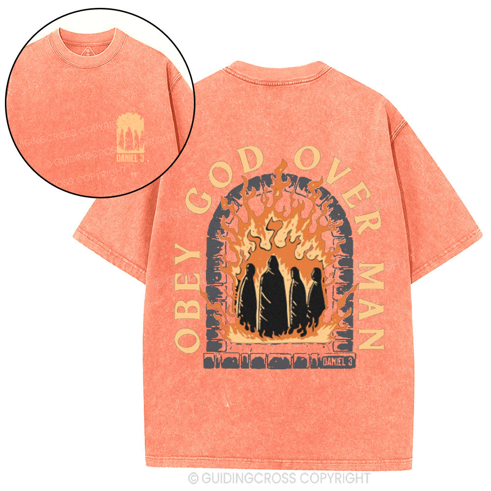 Obey God Over Man Washed T-Shirt
