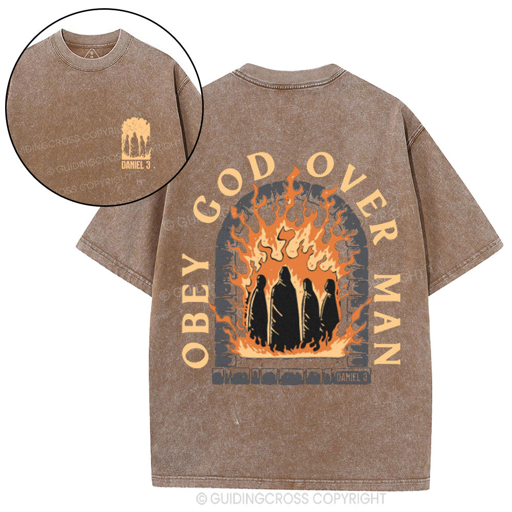 Obey God Over Man Washed T-Shirt