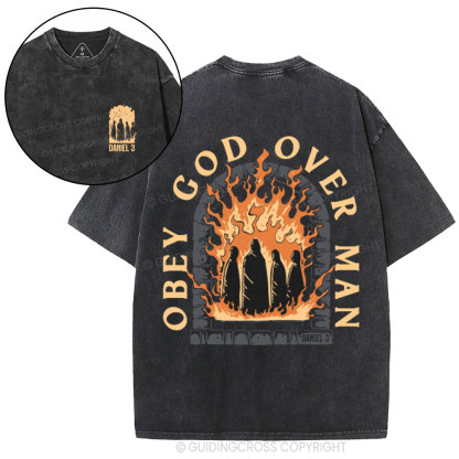 Obey God Over Man Washed T-Shirt