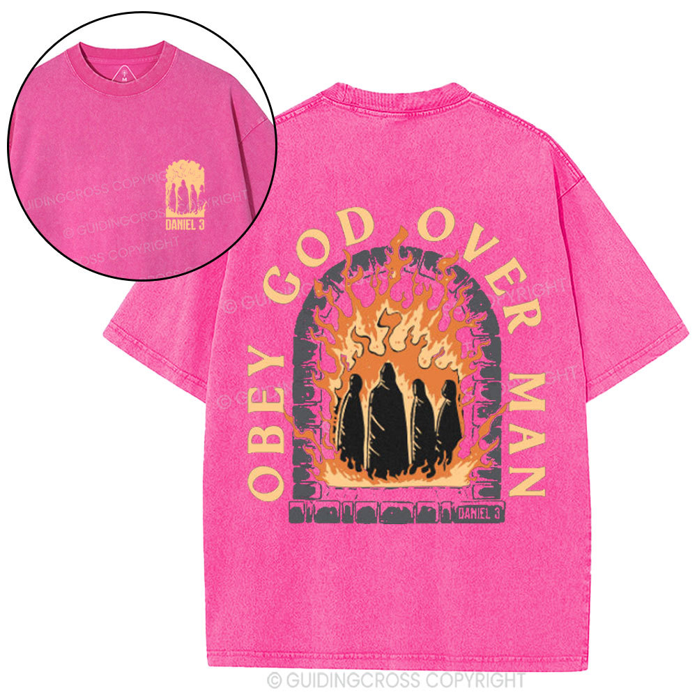 Obey God Over Man Washed T-Shirt