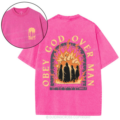 Obey God Over Man Washed T-Shirt