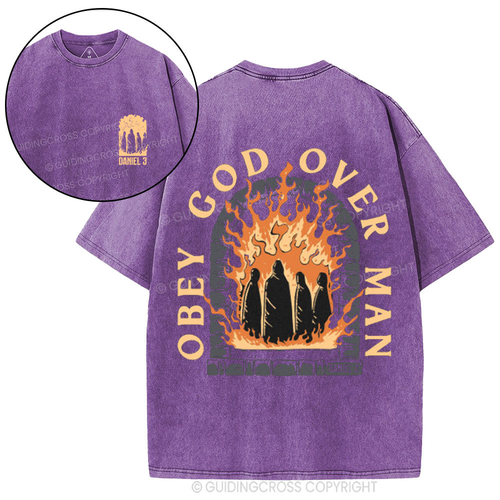 Obey God Over Man Washed T-Shirt