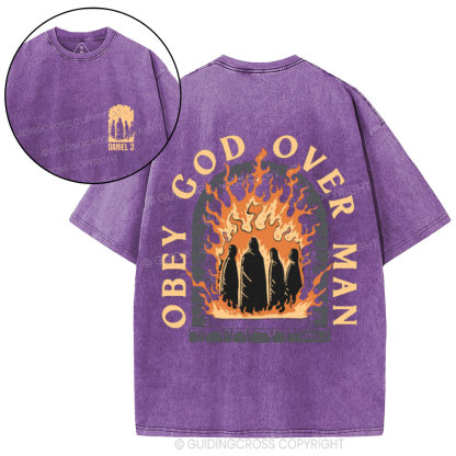 Obey God Over Man Washed T-Shirt
