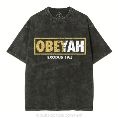 Obeyah Chirstian Washed T-Shrit
