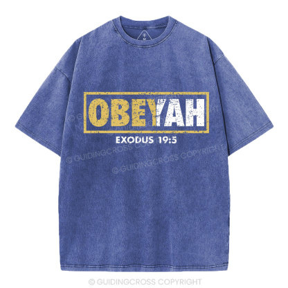 Obeyah Chirstian Washed T-Shrit